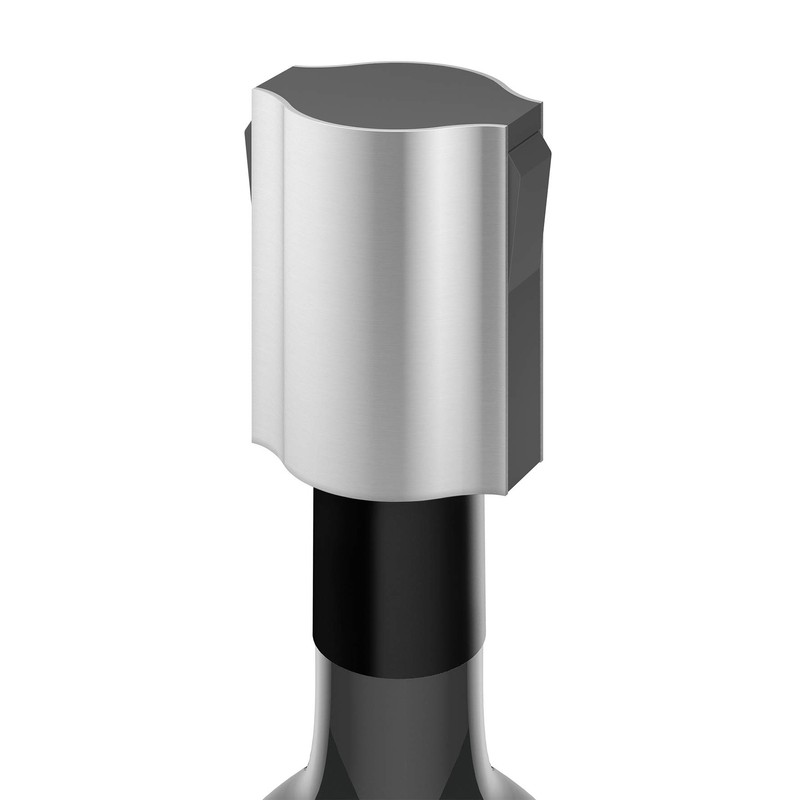 Zack 20306 PREMIRO Champagne Stopper, Stainless Steel, SilverMetalic