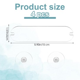 Tweruna 4 PCS EZ Pass Holder with Adhesive and Suction Cups, Ipass Sticker Holder, Universal Transponder Windshield Mount for All Major Toll Passes