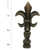 Royal Designs Fleur De Lis Lamp Finial for Lamp Shade-