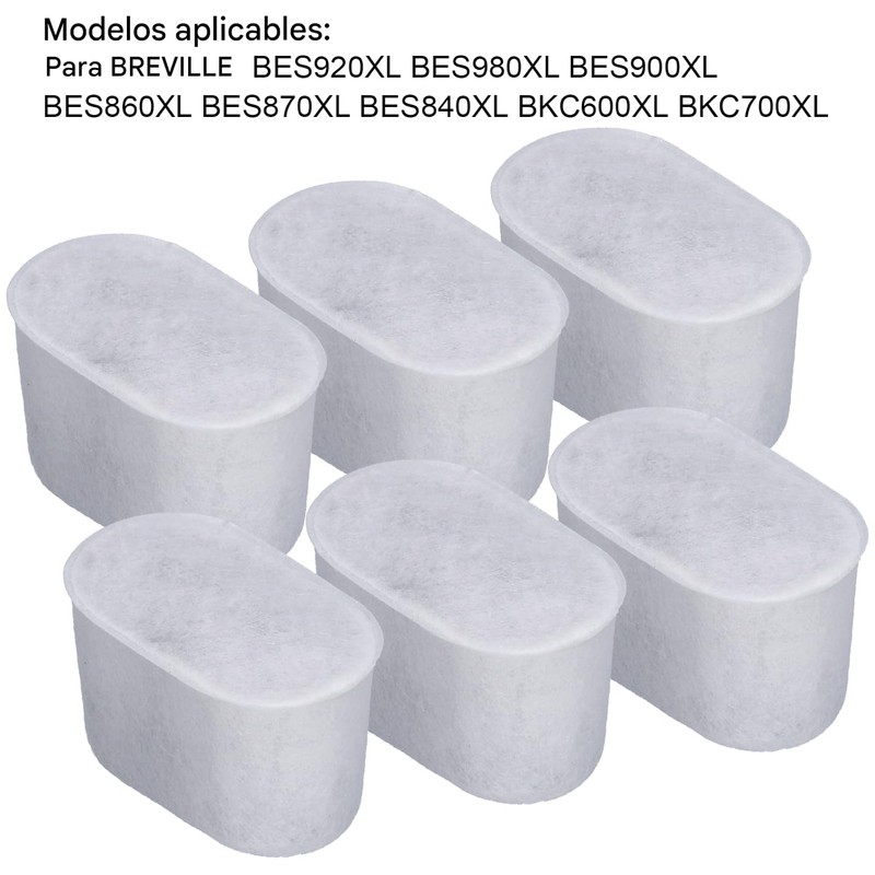 Filtro de Agua para Cafetera, Acouto 6 Piezas de Filtro