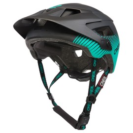 O'NEAL | Mountain Bike Helmet | Enduro All-Mountain | Ventilation Openings for Cooling, Washable Cushion, Safety Standard EN1078 | Helmet Defender Grill V.22 | Adult | Black Green | Size XS-M