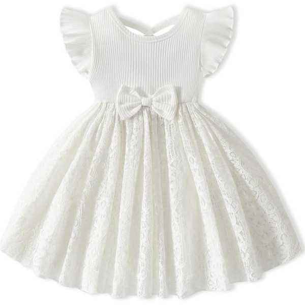 Toddler Girl Tulle Dress Summer Ruffle Sleeveless Baby Girl Fashion