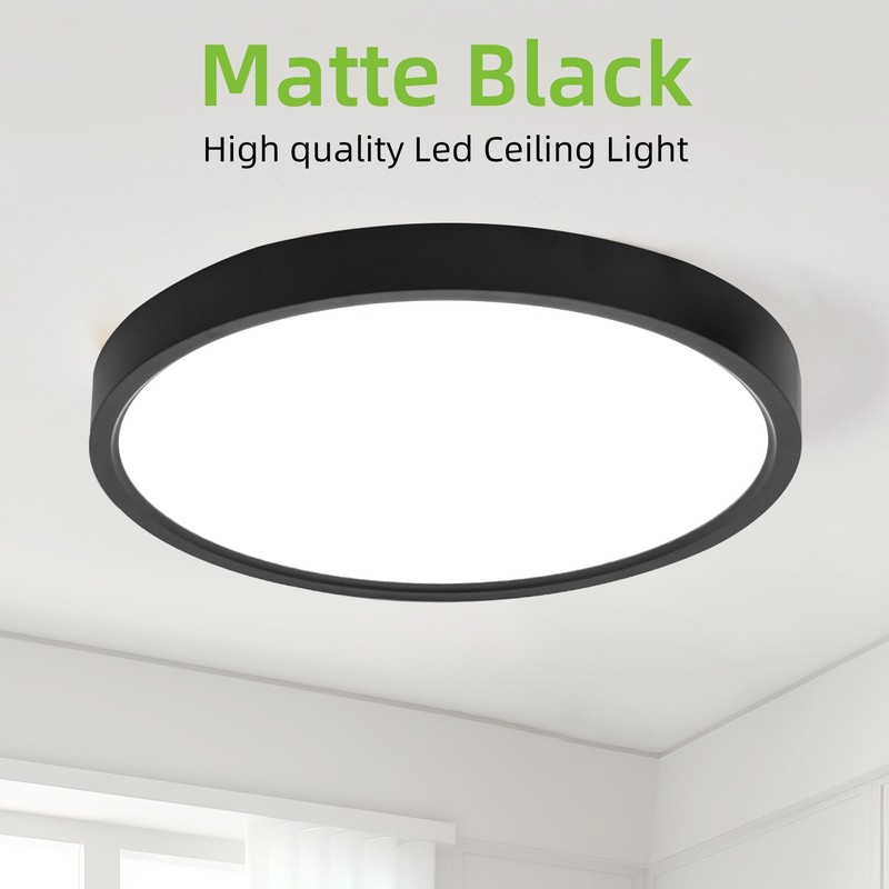 hykolity 12 Inch Selectable CCT LED Round Flat Panel Light,