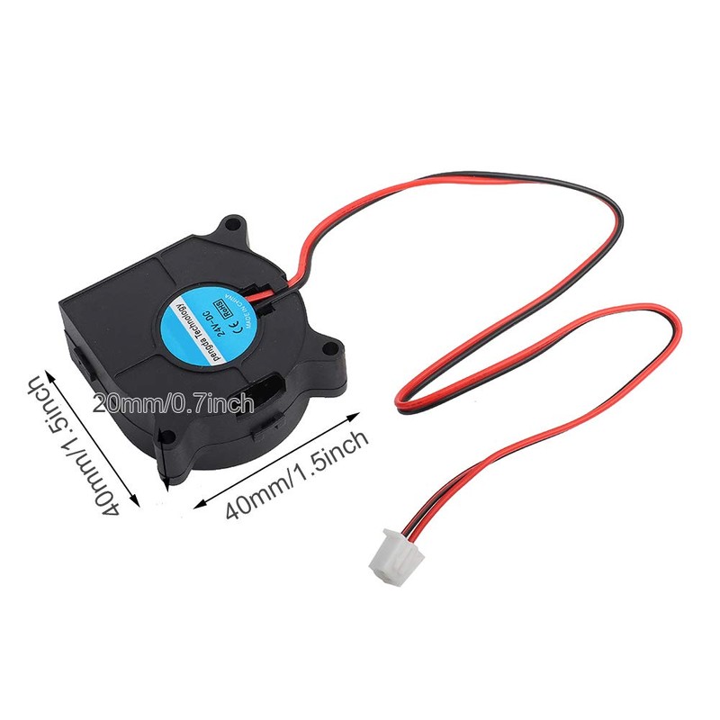 12V Fan, Heat Resistant DC Fan, Black (24V)