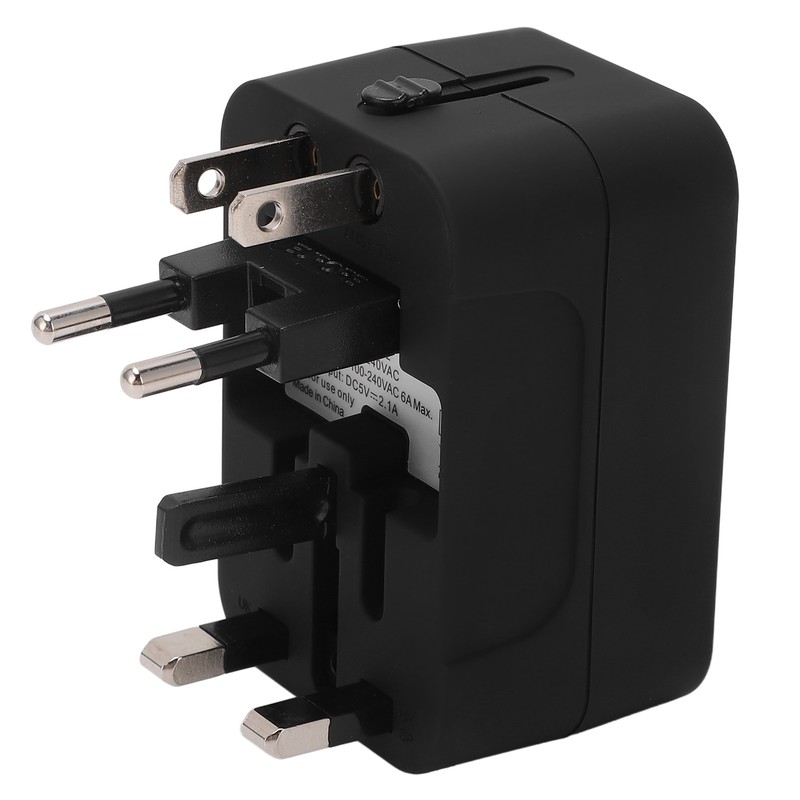 Multifunctional Power Converter with USB Ports Universal Adapter Socket