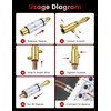 MOSWAG 5 Pairs Banana Plugs for Speaker Cable - 24K