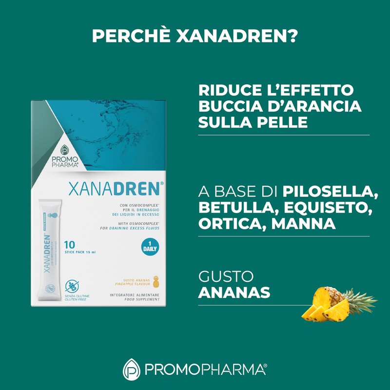 Xanadren MD - Integratore Alimentare, con Betulla, pilosella, equiseto, ortica