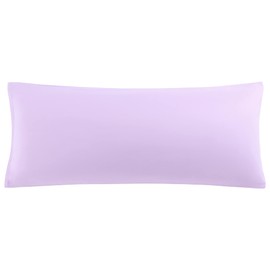 sourcing map Soft Brushed Microfiber Body Pillow Cover with Zipper Closure, Bolster Pillow Cases Long Pillow Cases for Body Pillow Violet 20"x60" (5ft)