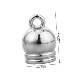 OHPHCALL Jewelry Pendant Clock 50pcs Small Bells Connectors for Beadwork Projects