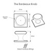 Bordeaux Kitchen Knobs (Sets of 6) for Kitchen Cabinets, Drawers