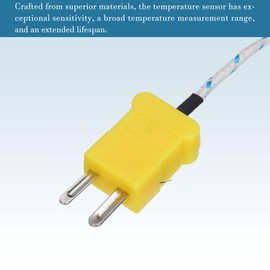 QUARKZMAN K Type Thermocouple Temperature Sensor x 2 Pieces Mini Connection Measuring Range 0-400°C for Thermocouple Sensor [2 Metres]
