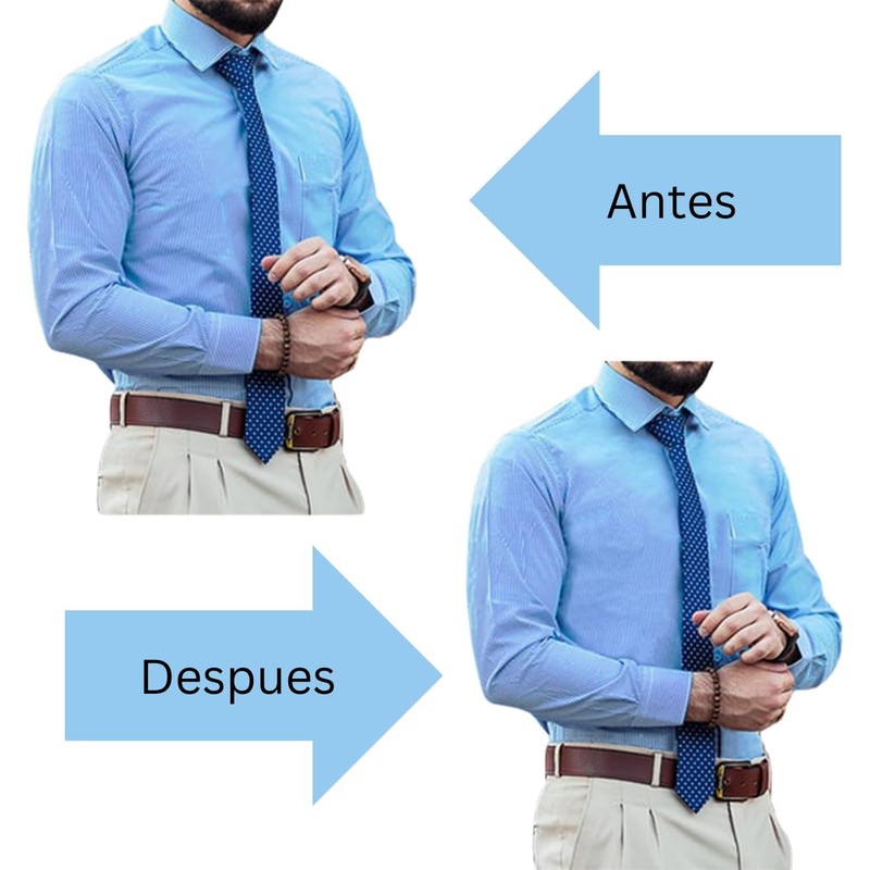 Par de Tirantes para Camisa 2 Sujetadores para Camisa Elasticos