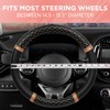 Carbella Rose Gold Quilted Steering Wheel Cover - Elegant Craft