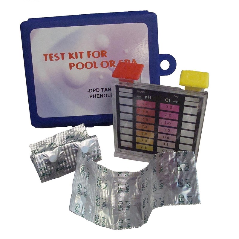 2-Way Swimming Pool Test Tablet Kit with Case