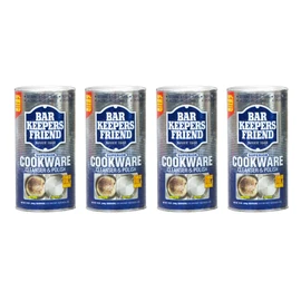 BAR KEEPERS FRIEND Cookware Cleanser, 12-Ounce (Pack of 4)']