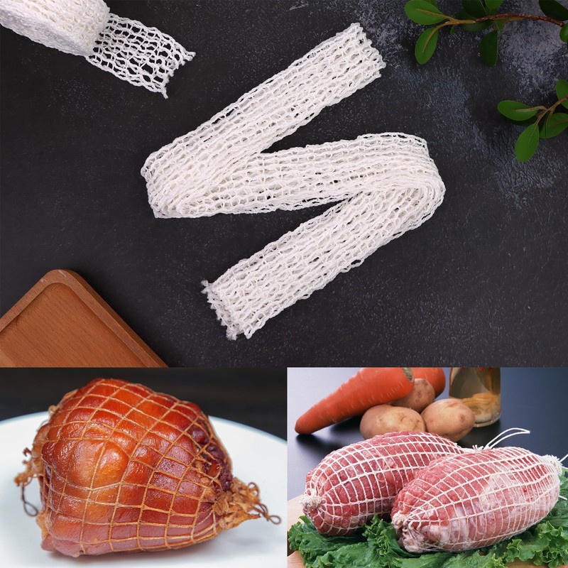 12m Meat Netting Rol Size 14, Elastic Smoked Meat Poultry