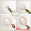 PartyWoo Pearl Beige Balloons 140pcs Different Sizes Pack of 18