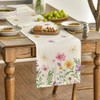 Artoid Mode Flowers Butterfly Spring Table Runner, Seasonal Summer Kitchen