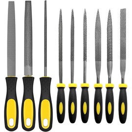 Feilen Set 9-teilig, Profi Metallfeilen Set mit Holzfeile, Rundfeile & 6 Nagelfeilen – Hochwertiges Feilenset für Metall, Speckstein & Holz – Inkl. Aufbewahrungstasche