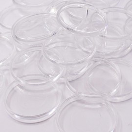ITSYHPRO 33pcs DIY Discs For Discbound Noteboke Planner Accessories Expander Disc fits for Tul,Levenger,Arc,Happy Planner,Talia(Super Clear,1.25inch(32mm)