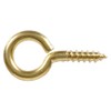Hillman Hardware Essentials Solid Brass Large Eye Screw 0.135" x