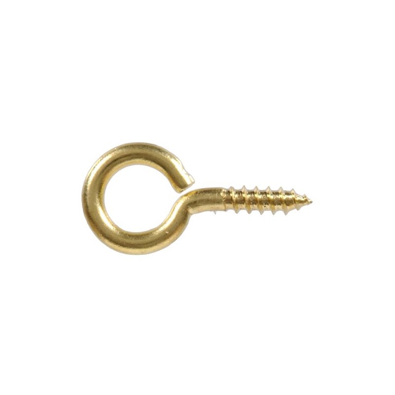 Hillman Hardware Essentials Solid Brass Large Eye Screw 0.135" x