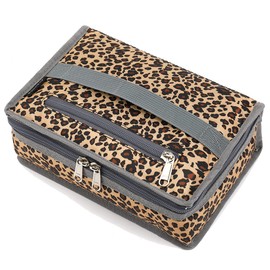 FlowFly Small Insulated Lunch box Portable Soft Bag Mini Cooler Thermal Meal Tote Kit with Handle for Work & School, Leopard