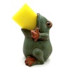 EONXNGAGY Cute Ceramic Frog Sponge Holder Green