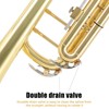 ROWELL Bb Trumpet Standard Trumpet Set,Double Support Beam Design Trunpet,