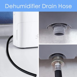 Dehumidifier Hose, ¾ Inch FHT Connection, No Kink, Black (12FT)