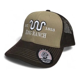 Gorra King Ranch Marron Blanco Snapback Cap Premium Vaqueras