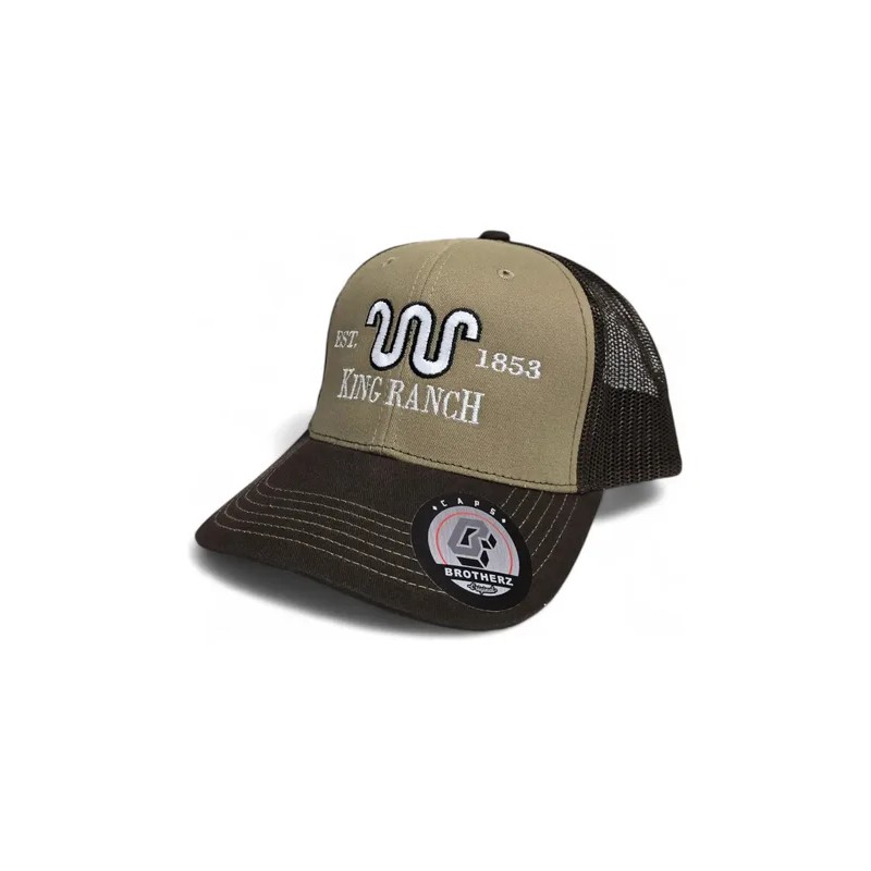 Gorra King Ranch Marron Blanco Snapback Cap Premium Vaqueras