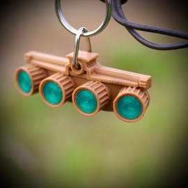 Patriot Patch Co. NVG Tactical Keychain - Night Vision, 3D Printed Durable w/Steel Keyring, Made in USA (Flat Dark Earth)