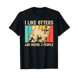 Cool Otter Design For Men Women Kids Vintage Sea Otter Lover T-Shirt