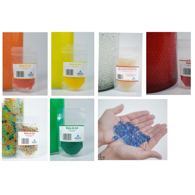 Alquera Decorative Gel Balls Hydrogel for Plants, Water Beads, Water