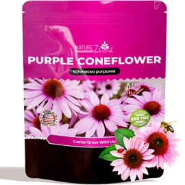 NatureZ Edge Echinacea Seeds, Purple Coneflower Seeds, Over 2300 Echinacea Seeds for Planting, Non-GMO, Open Pollinated, Heirloom Flower Seeds