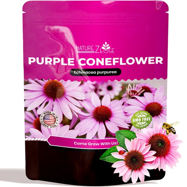 NatureZ Edge Echinacea Seeds, Purple Coneflower Seeds, Over 2300 Echinacea