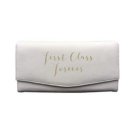 Bombay Duck - Premier CLASSE Forever - Cream/Gold Travel Wallet - Faux Leather Print, Cream, Cream