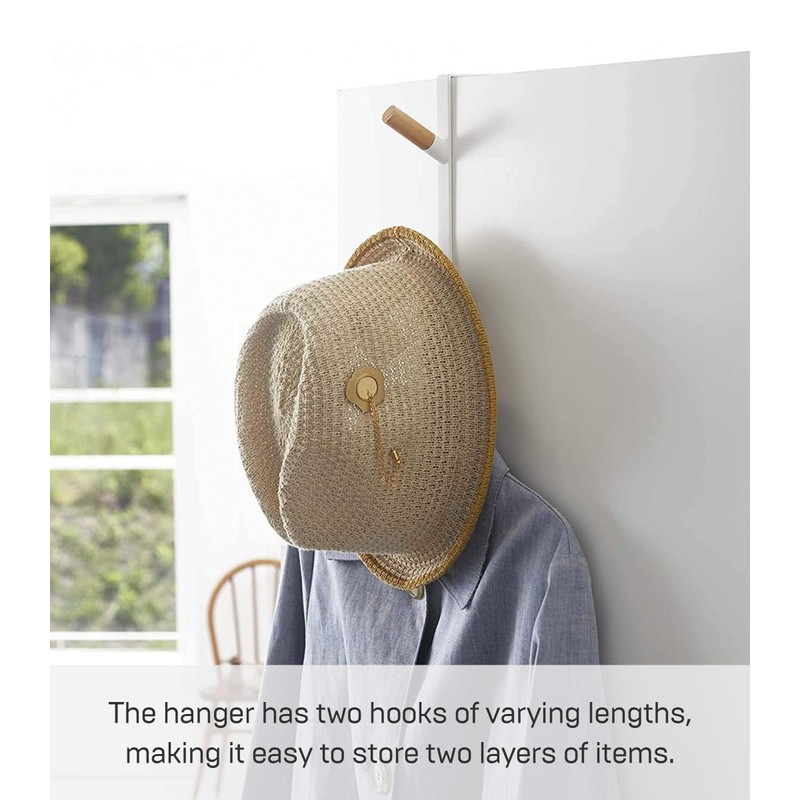 Yamazaki 5171 Door Hanger, White, Approx. W 0.6 x D