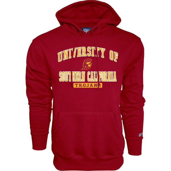 Blue 84 Men's USC Trojans Hoodie Twill Applique Team Color,