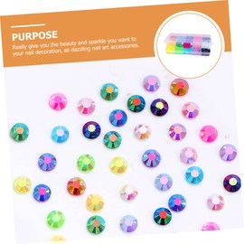 SAFIGLE 15-Color Flatback Rhinestone Set for Nail Art DIY Resin Nail Decorations Multi-Style Gems for Manicure Crafts for Enthusiasts and Professionals