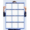 Wall Calendar Erasable 2026, 24"x34" Yearly School Planner Double-Laminated Surface,