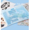 Sohynca Plastic Art Portfolio, Large Art Portfolio with Handles,Waterproof Portfolio