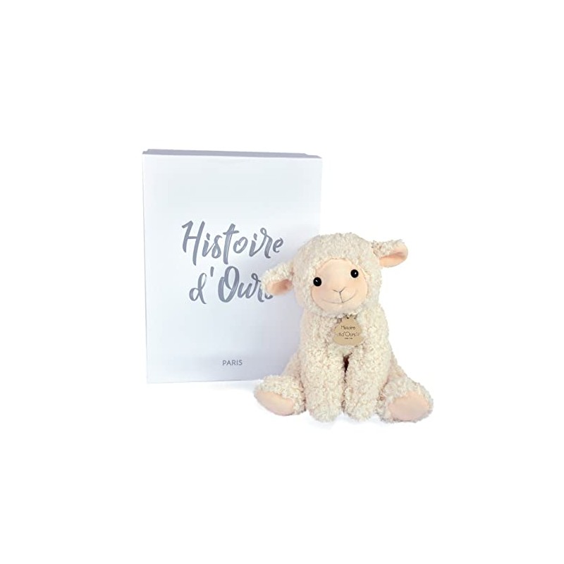 Histoire d'ours HO3129 30cm Lamb Plush Toy Natural