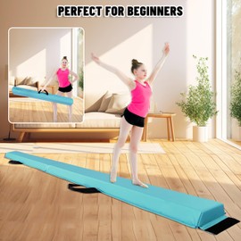 MARFULA MARFULA 6 FT / 8 FT / 9 FT / 10 FT Folding Gymnastic Balance Beam for Kids with Carry Bag for Home and Club Use