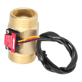 YF-B10 Water Flow Sensor Hall Flow Meter 1 Inch (1.3 Inch) External Wire Copper Water Flow Sensor Turbine Flow Meter