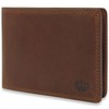 Baur Men's Genuine Leather Wallet with RFID Protection, Landscape Format,