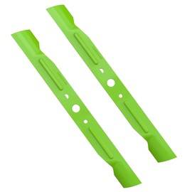 GreenWorks 7512902, Bagger Blade for 42” ZTR and Tractor, Green, Pack of 2