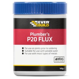 Everbuild P20 Plumbers Flux Soldering Paste, White, 140 g