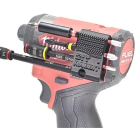 DIY Rabbit Bit Holder for Milwaukee M12 Gen 3 Fuel Impact Drivers with 7 Magnetic 1/4 Hex Bit Set Organizer. Custom Made for M12 Fuel 3453-20 & 3404-20, M12 tools accessories (Left Side)